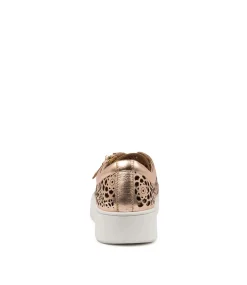 Leitha Rose Gold Leather