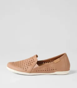 Liana W Cafe Leather Loafers