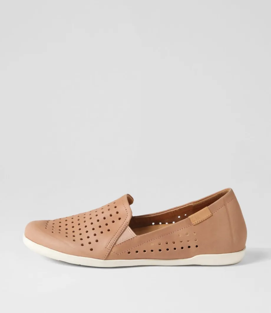 Liana W Cafe Leather Loafers