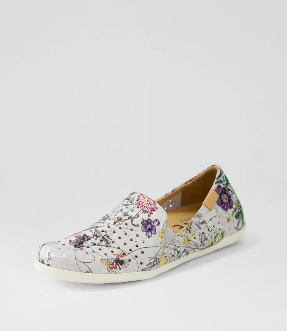 Liana W White Fields Leather Loafers