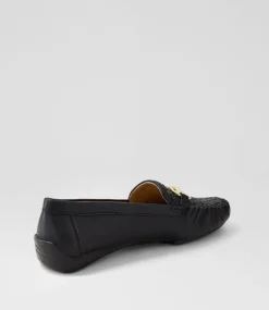 Lille Black Leather Loafers