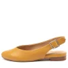 Lisa W Mustard Leather