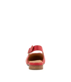 Lisa W Red Leather Flat Shoes