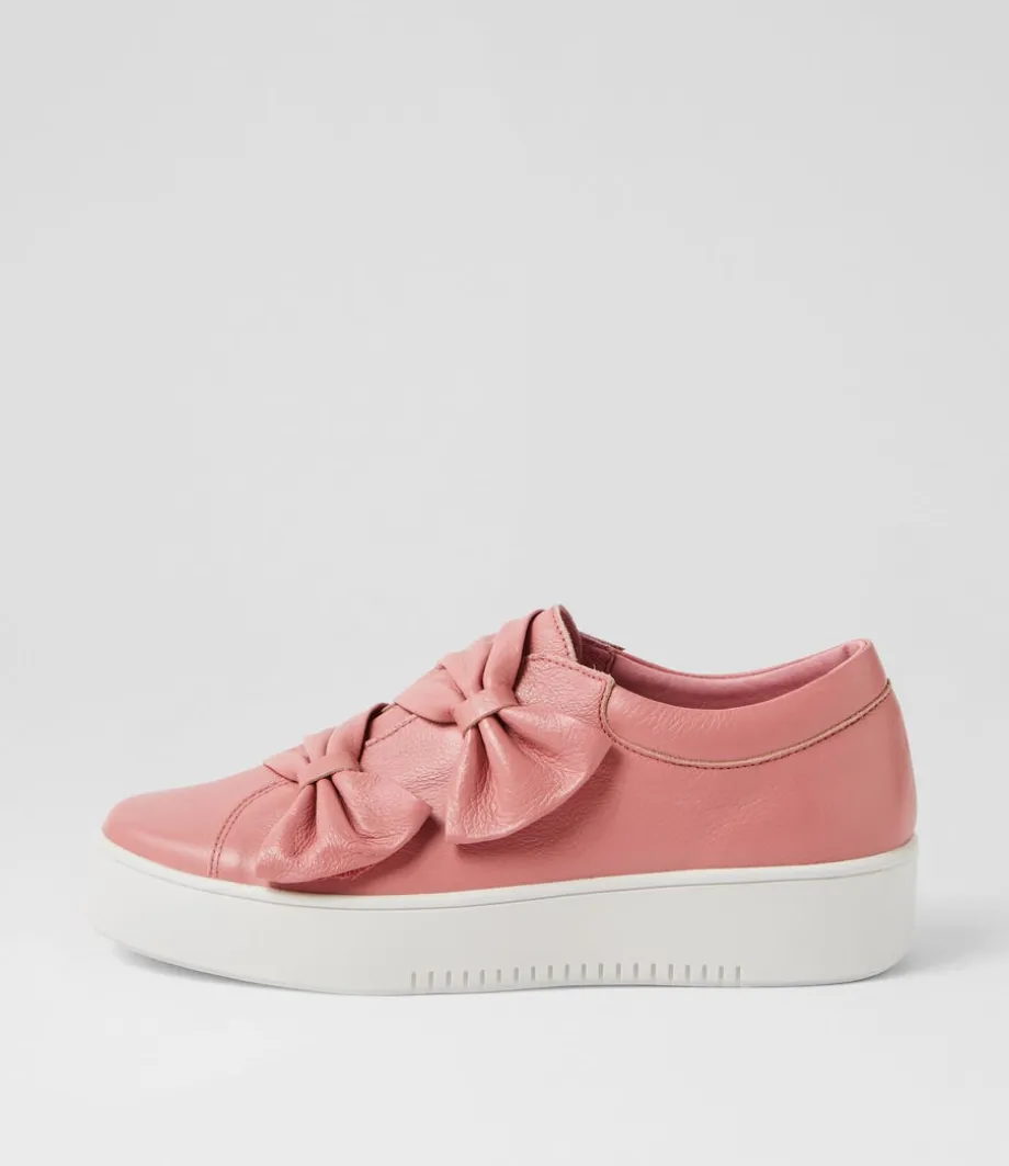 Loja Pretty Pink White Leather Sneakers