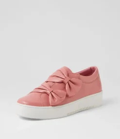 Loja Pretty Pink White Leather Sneakers
