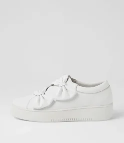Loja White Leather Sneakers
