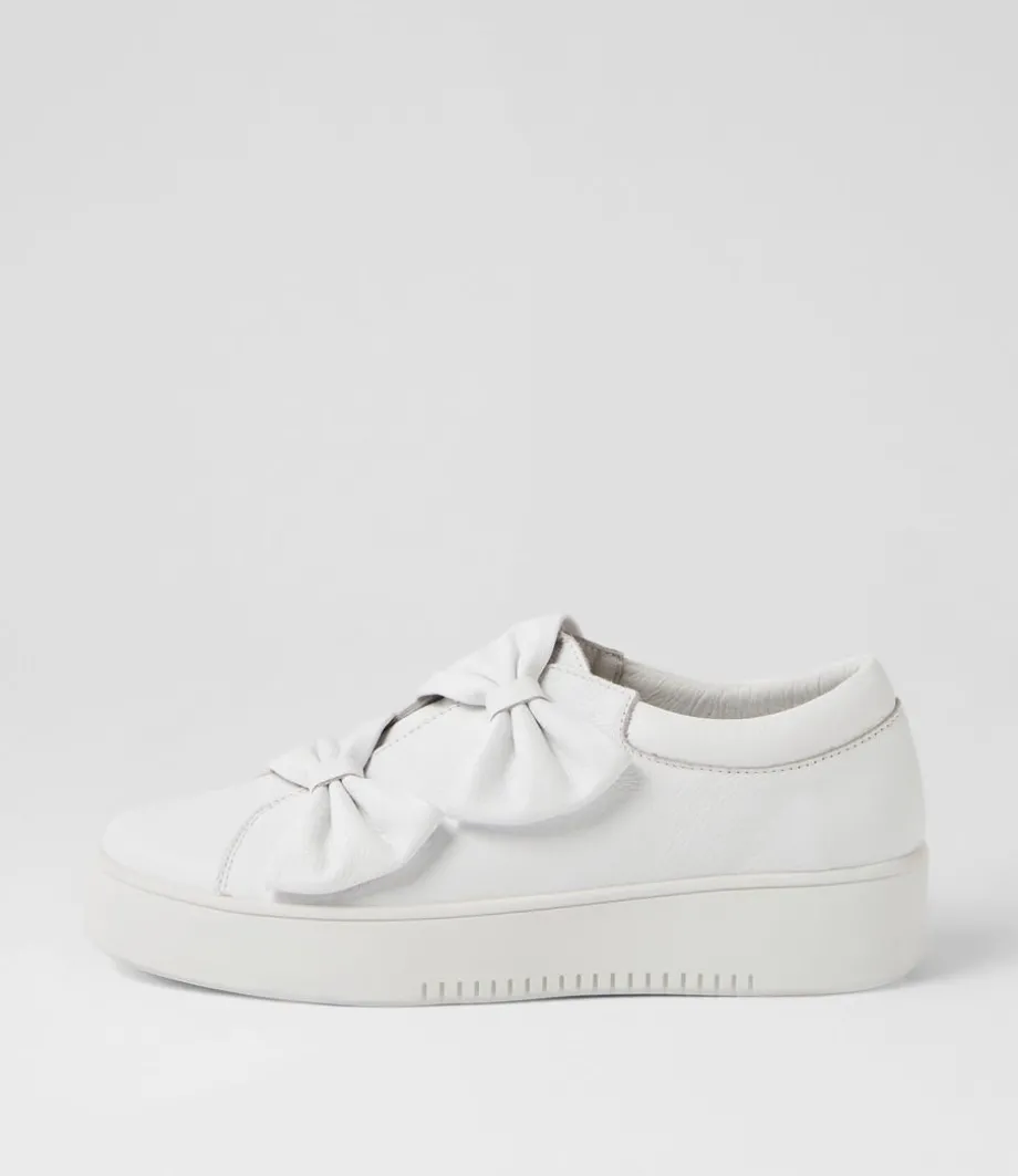 Loja White Leather Sneakers