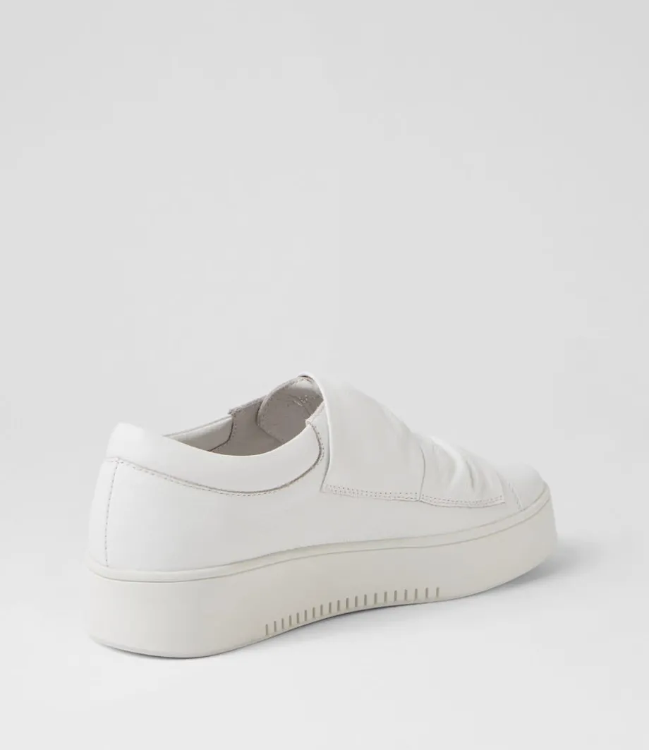 Loja White Leather Sneakers
