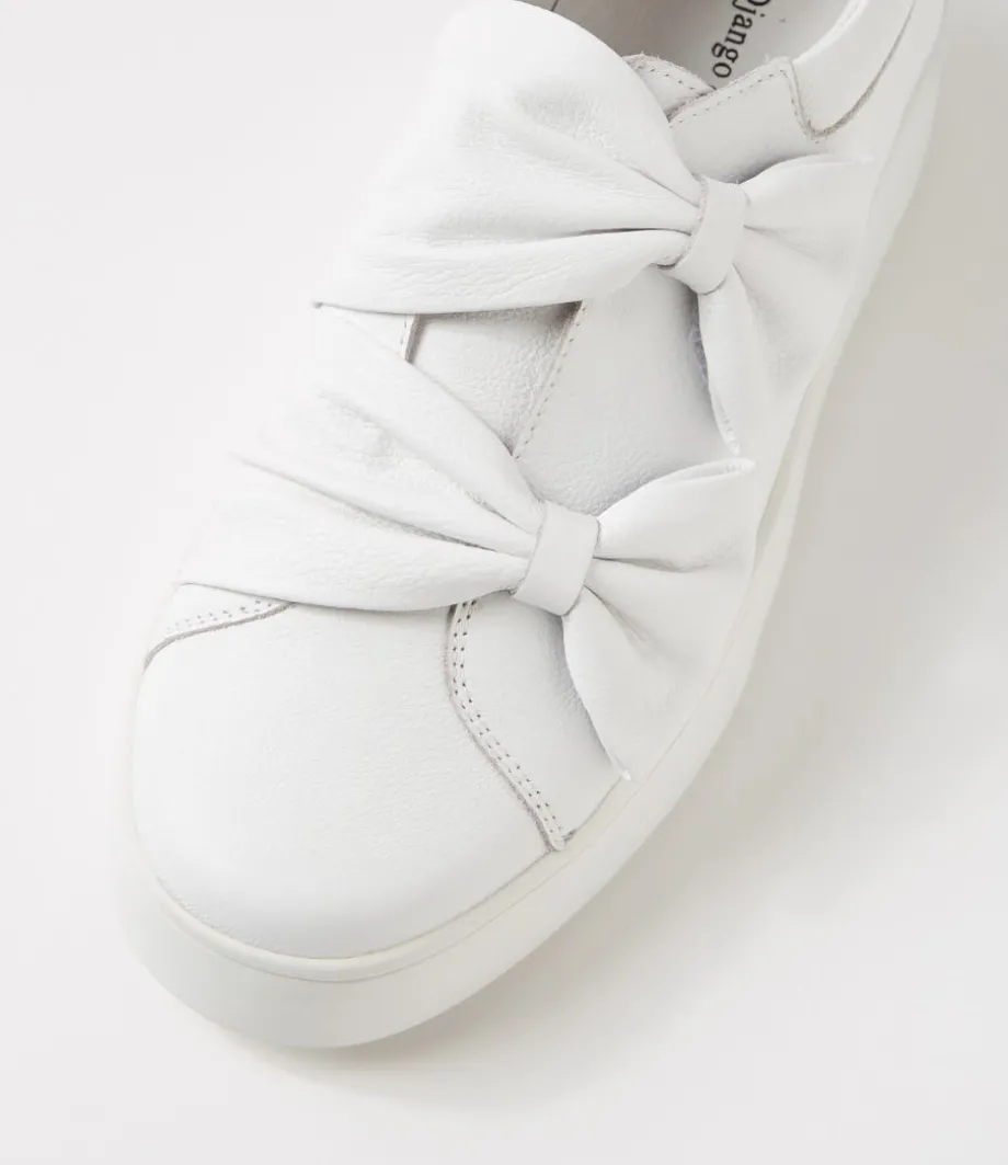 Loja White Leather Sneakers