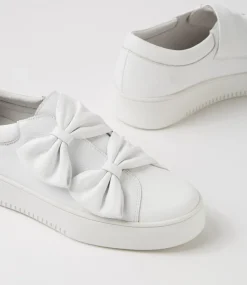 Loja White Leather Sneakers