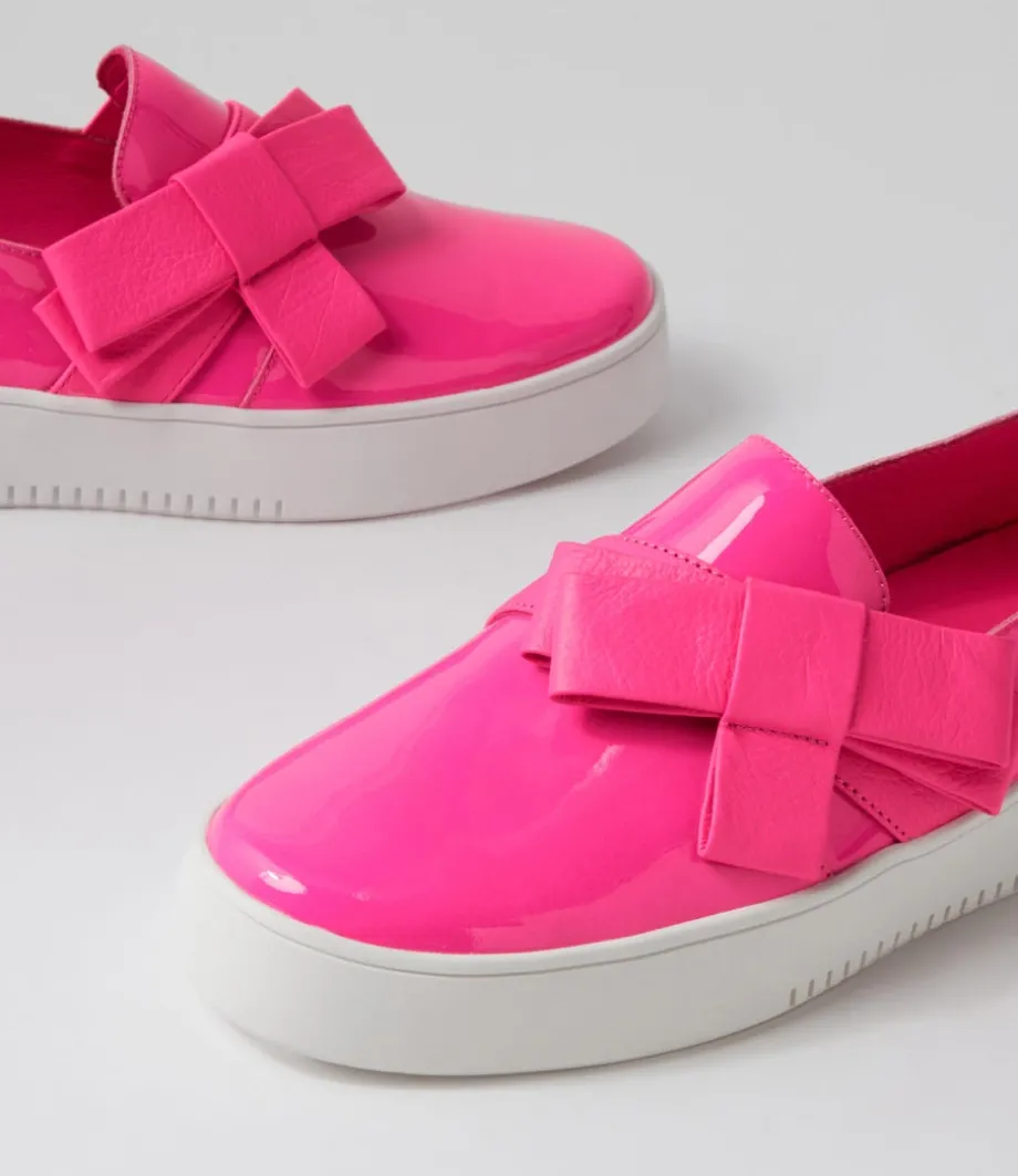 Lokki Hot Pink Patent Leather Sneakers
