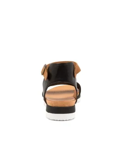 Londona Black-Dk Tan Leat