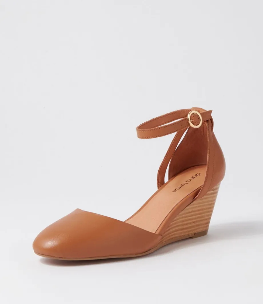 Lorelei Tan Natural Heel Leather Heels