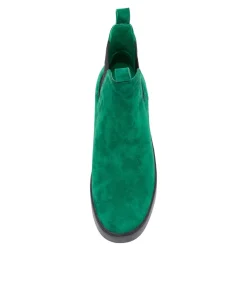 Lucero Dark Emerald Black Suede Boots