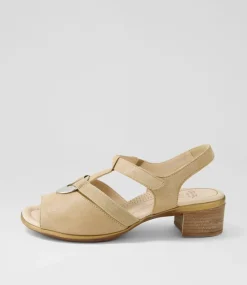 Lugano 30 Sand Suede Sandals