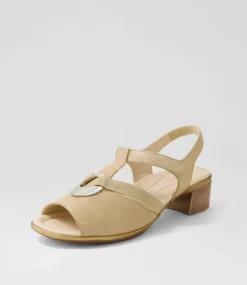 Lugano 30 Sand Suede Sandals