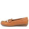 Lyins Tan Cheetah Pony Leather Flat Shoes