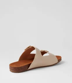 Makosa Xw Almond Leather Slides