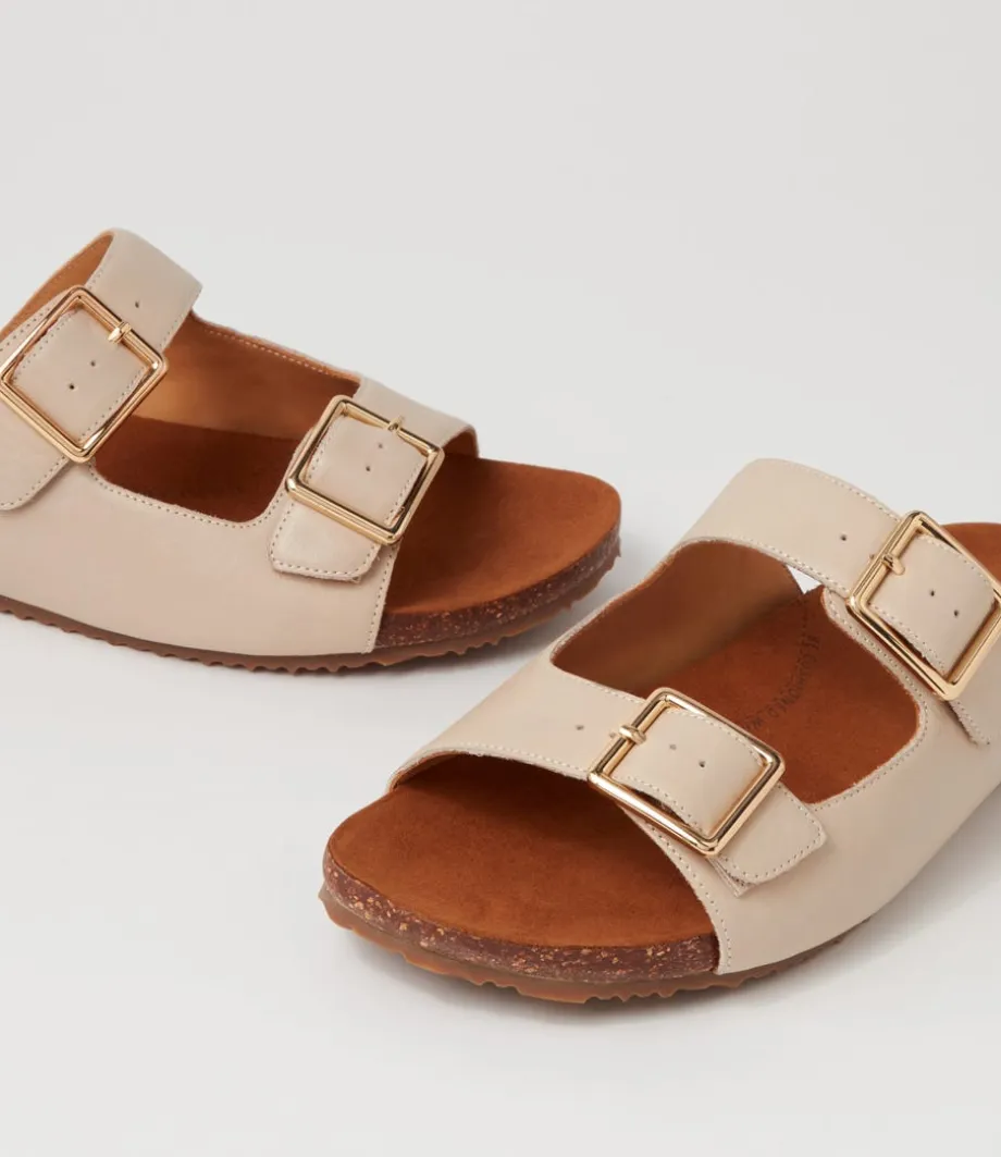 Makosa Xw Almond Leather Slides