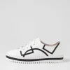 Mando White Black Leather Sneakers