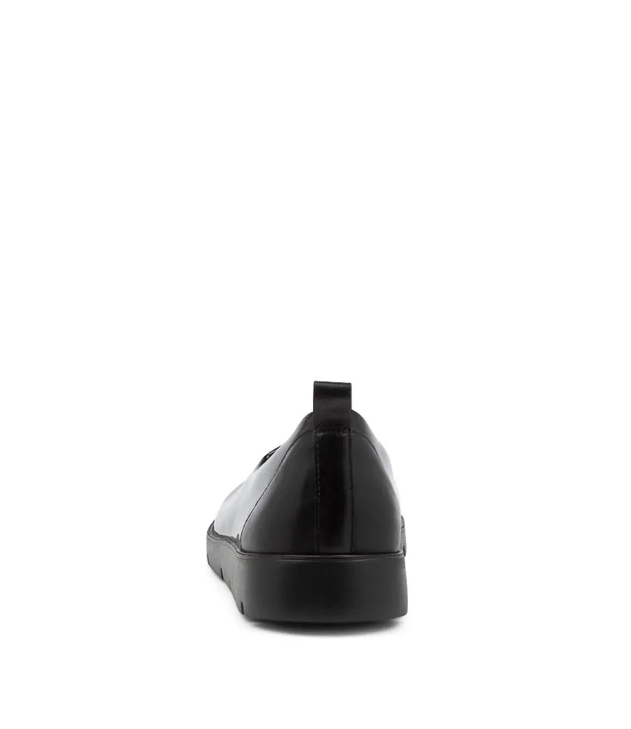Marian W Black Patent Synthetic Loafers