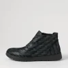 Melbourne W Blue Tetris Leather Lace Up Boots
