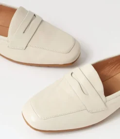 Melinato Almond Leather Loafers