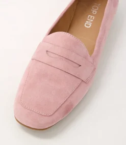 Melinato Pink Suede Loafers