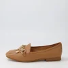 Mennat Dark Tan Leather Loafers