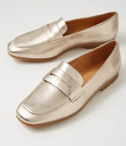 Milica Platino Leather Loafers