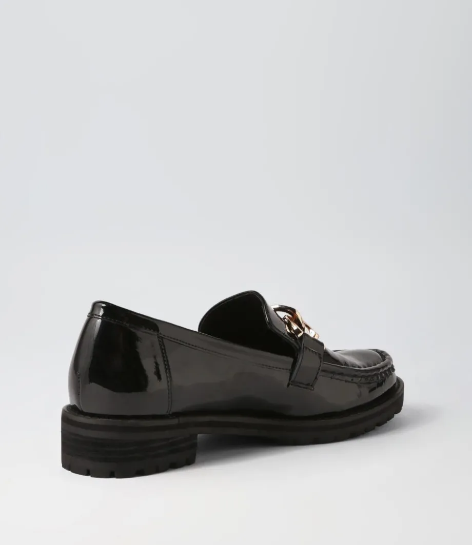 Misima W Black Patent Leather Loafers
