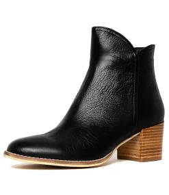 Mockas Black Natural Heel Leather
