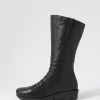 Morrison Black Leather Knee High Boots