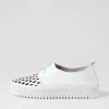 Mosi White Leather Sneakers