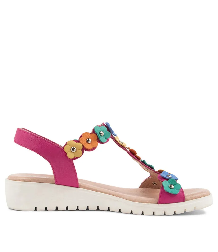 Murmur Fuchsia Multi Sandals
