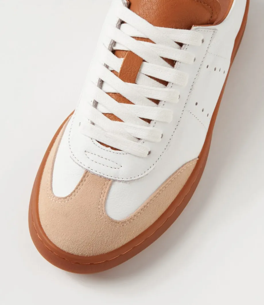 Mysti Off White Tan Multi Sneakers