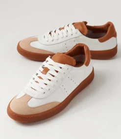 Mysti Off White Tan Multi Sneakers