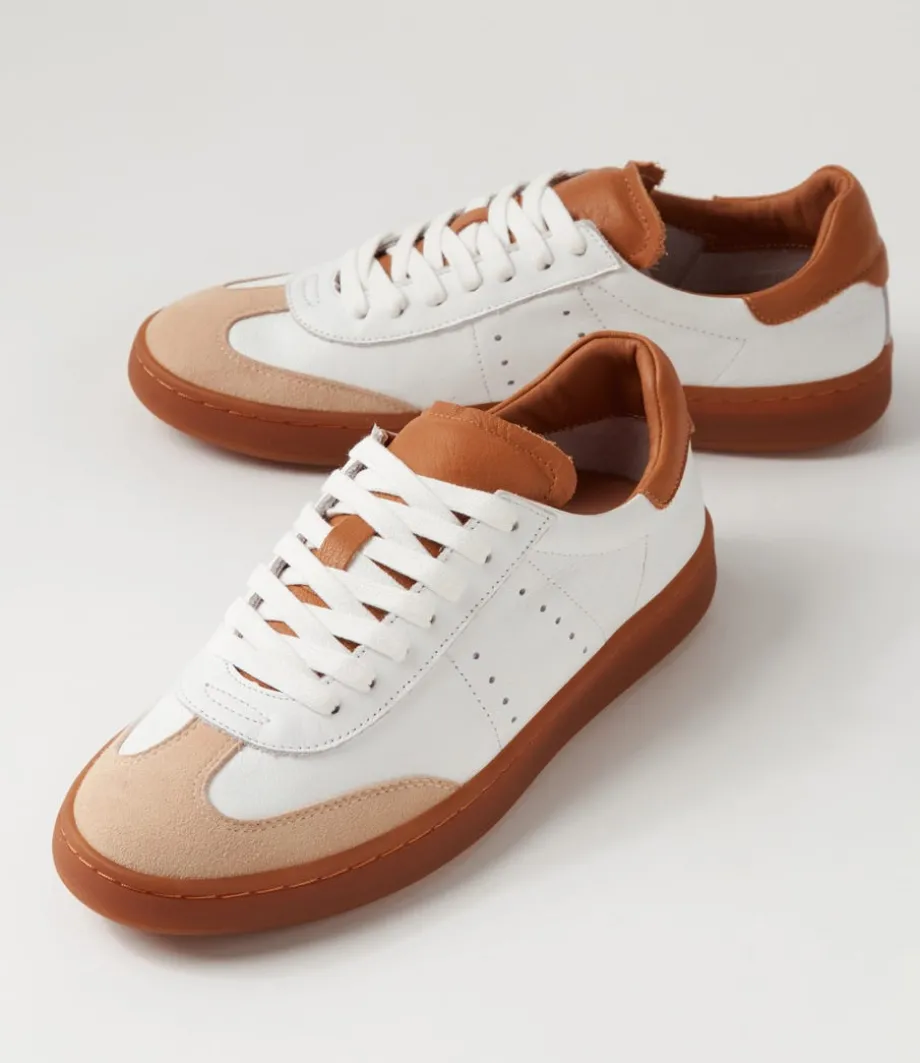 Mysti Off White Tan Multi Sneakers