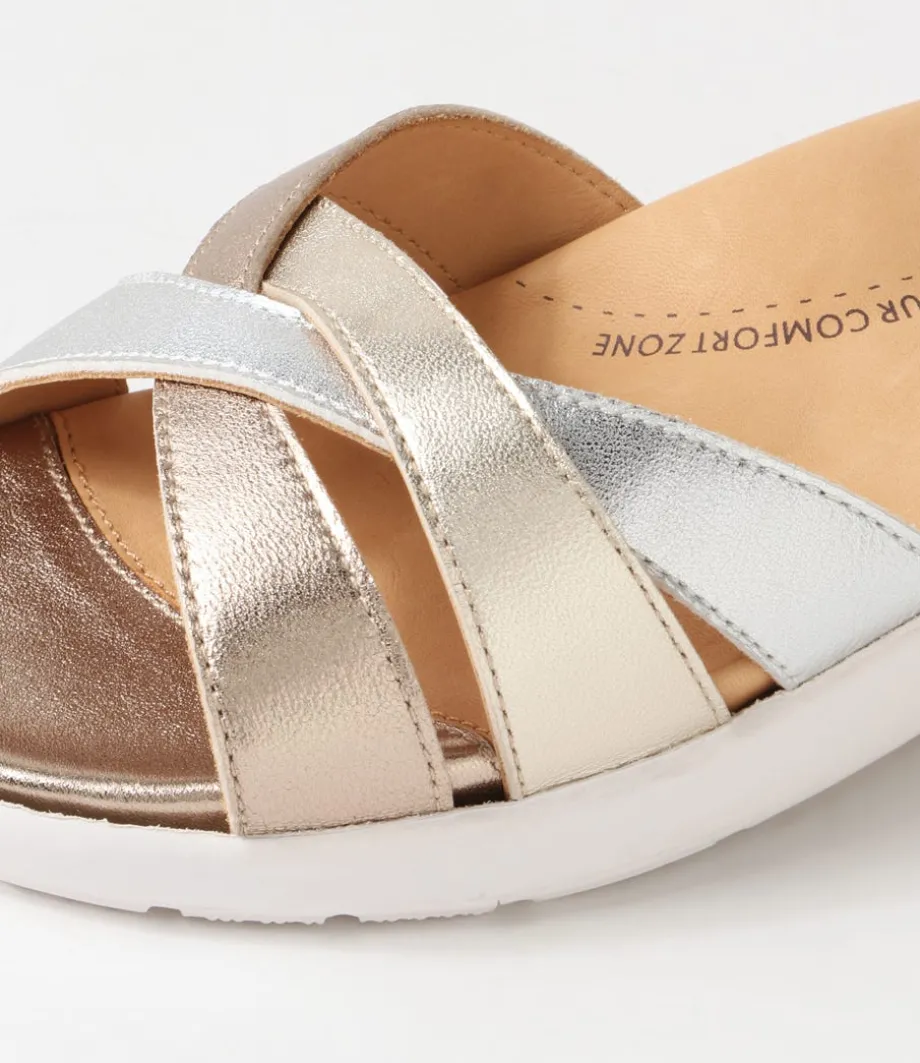 Nacola2 Xw Metallic Multi Leather Sandals