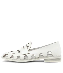Nalwa White Patent Leather Loafers