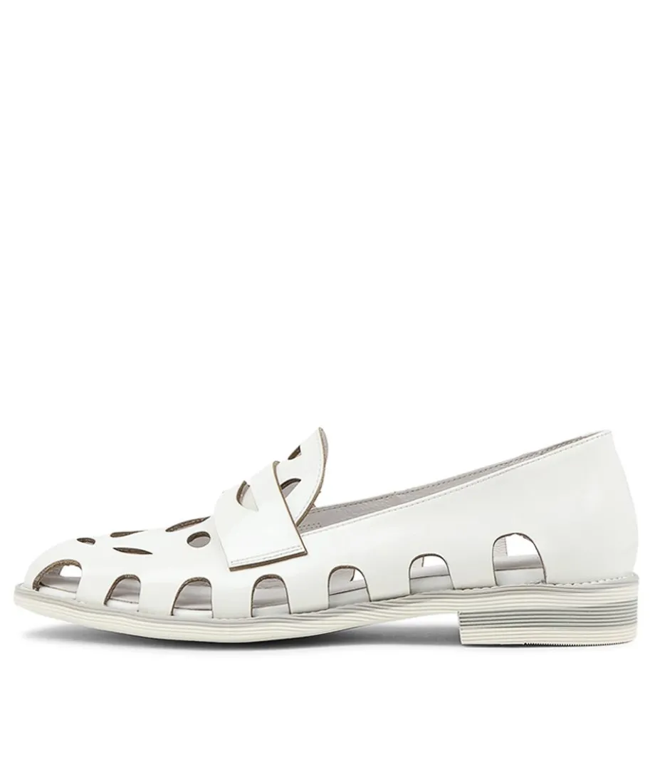 Nalwa White Patent Leather Loafers