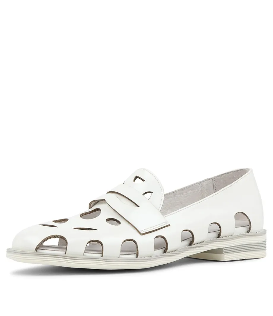 Nalwa White Patent Leather Loafers