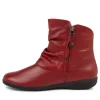 Naly 24 Carmin Leather Ankle Boots