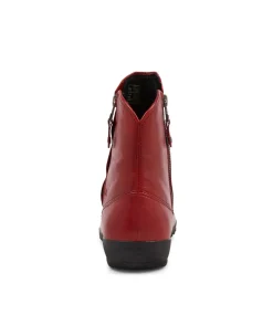 Naly 24 Carmin Leather Ankle Boots