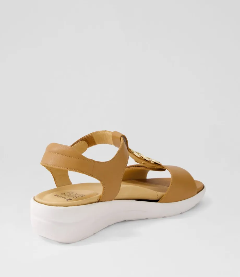 Navvon Xw Dark Tan Leather Sandals