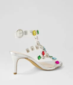 Niamah Silver Bright Multi Sandals