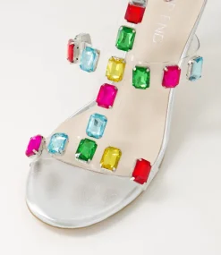 Niamah Silver Bright Multi Sandals