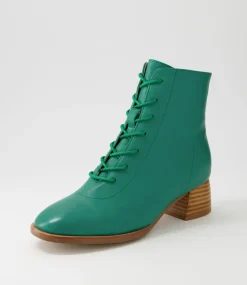 Nocal Emerald Leather Lace Up Boots