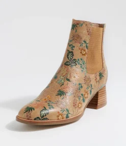 Noyce Vintage Tan Leather Chelsea Boots