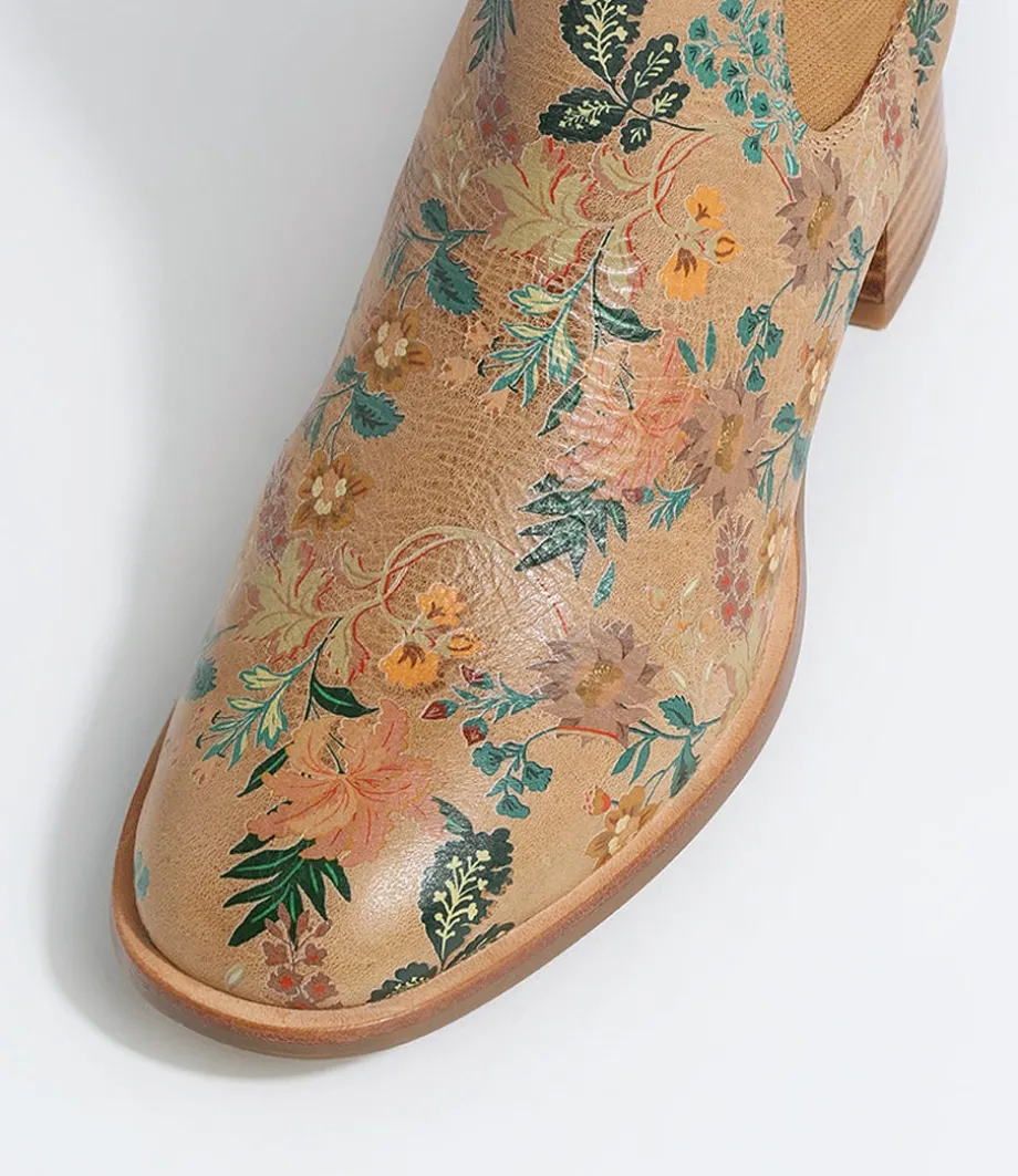 Noyce Vintage Tan Leather Chelsea Boots
